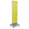 Azar Displays Two-Sided Pegboard Floor Display on Revolving Wheeled Base. Spinner Rack Stand. 700253-YEL